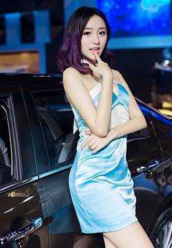 最新美女车模特刘文佳车展摄影图片壁纸