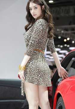 高清韩国车模林智慧车展迷人图集