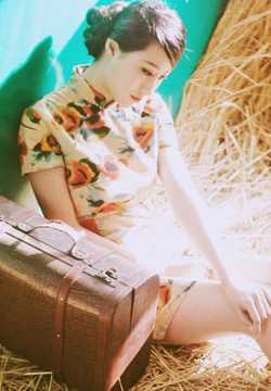 高清复古旗袍美女户外高清图集