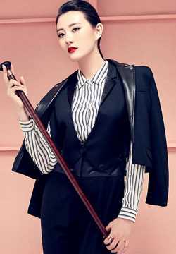 最新牟星时尚西装显中性美图集