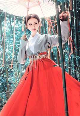 特别专辑古装美女Audrey如竹林风姿迷人图片