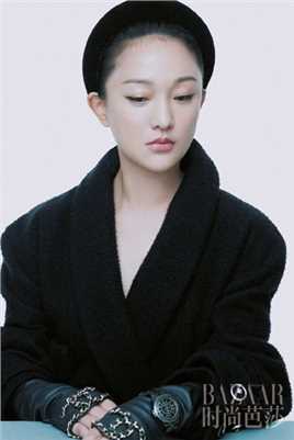 优质周迅黑白礼服气质清冷朦胧光影展现时尚魅力图片