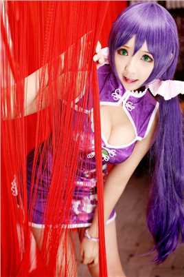 高清旗袍少女东条希cosplay性感撩人图集