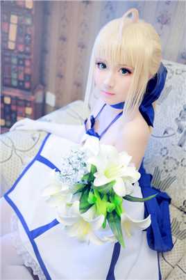 最全Fate/stay,night,Saber,Lily,白礼服cosplay壁纸