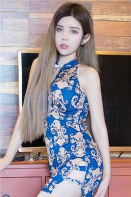 精选金发美女Cris卓娅祺旗袍诱惑图图册