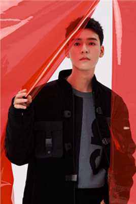 特别专辑龚俊最新时尚红色幕布高清冷酷大片图片
