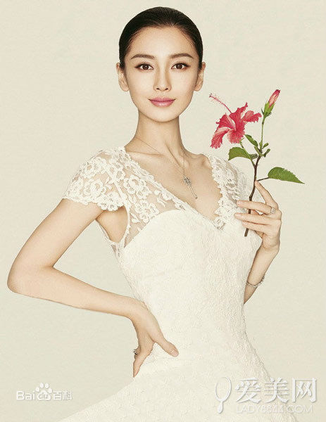 最全杨颖(Angelababy)时尚新娘壁纸