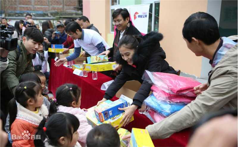 杨颖(Angelababy)雅安公益图片图册