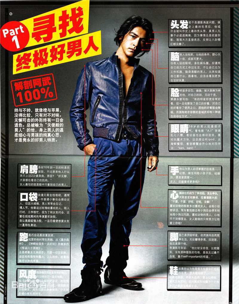 金城武(Takeshi Kaneshiro)最优质新加坡i杂志 封面相册