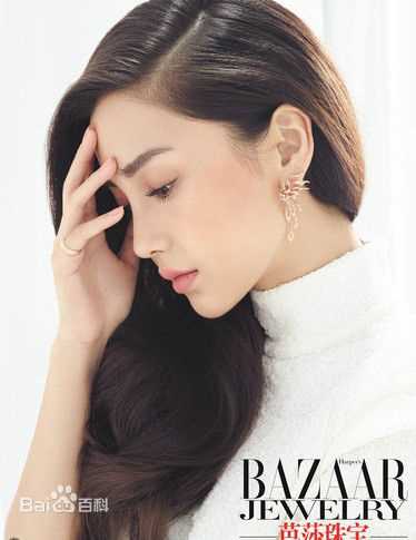 杨颖(Angelababy)时尚大片美艳出镜情牵公益素颜照壁纸