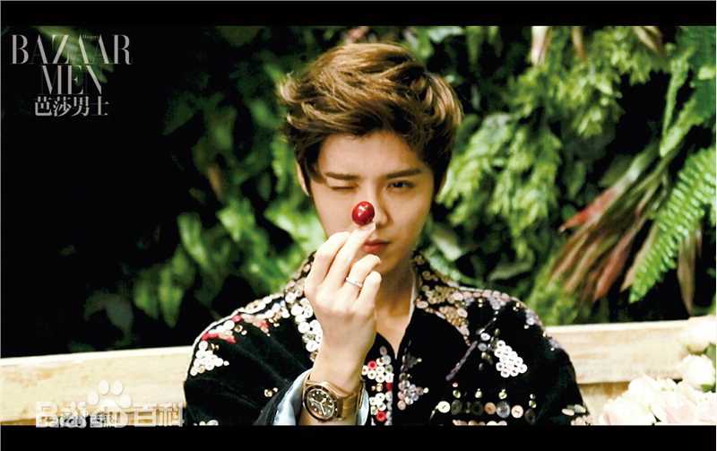 鹿晗(LUHAN)高清《芭莎男士》单人封面最年轻明星图集