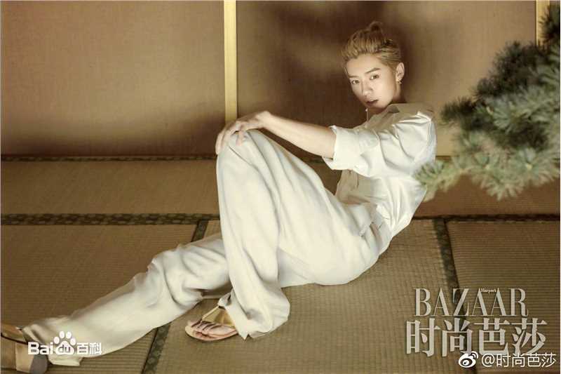 最优质鹿晗(LUHAN)在《时尚芭莎》2017年6月下中的