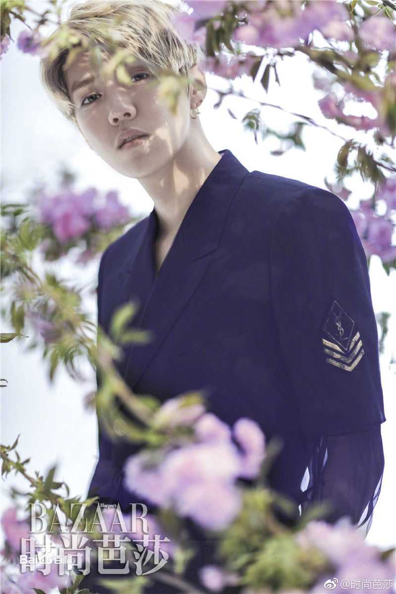 最优质鹿晗(LUHAN)在《时尚芭莎》2017年6月下中的