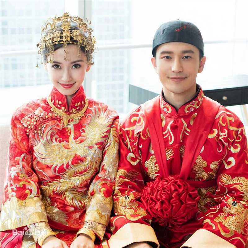 杨颖(Angelababy)中式礼服及结婚证照图册