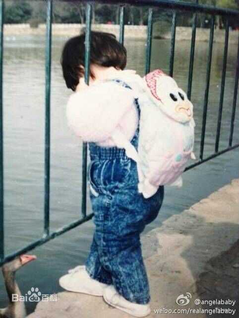 杨颖(Angelababy) family前后照片