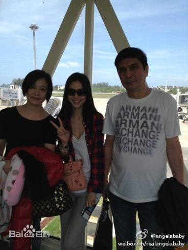 杨颖(Angelababy) family前后照片