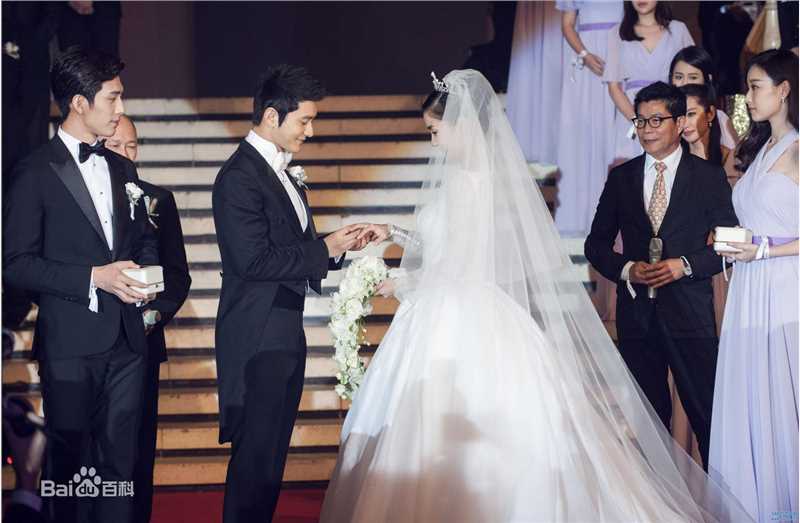 黄晓明(Huang Xiaoming)ah婚礼生活照