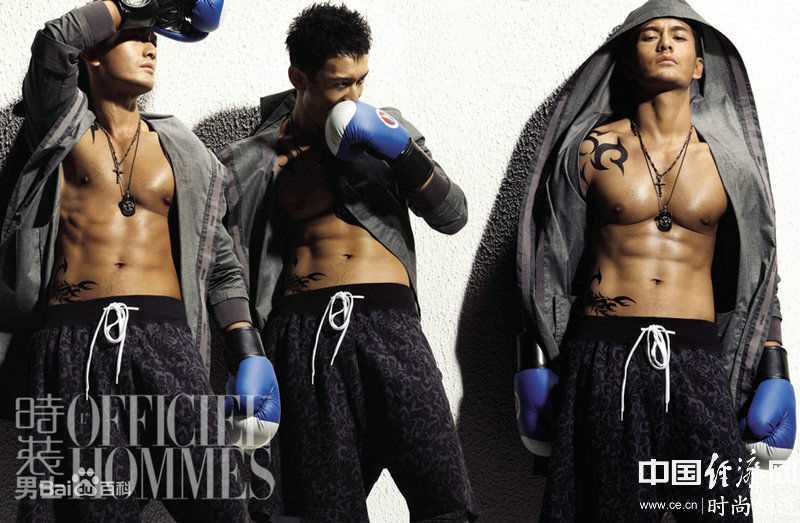 精选黄晓明(Huang Xiaoming)在2012《时装男士OFFICIEL HOMMES》中的图册