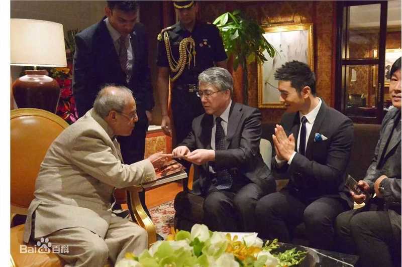 黄晓明(Huang Xiaoming)2016印度总统接见图册
