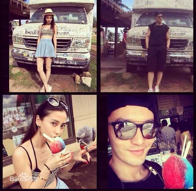 杨颖(Angelababy)baby黄晓明前后照片