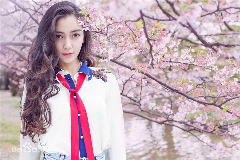 杨颖(Angelababy)樱花说前后照片