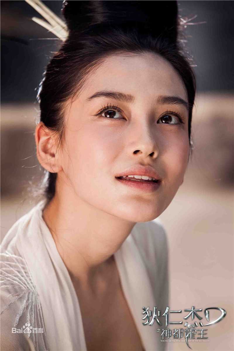 杨颖(Angelababy)狄仁杰之神都龙王饰演银睿姬素颜照壁纸