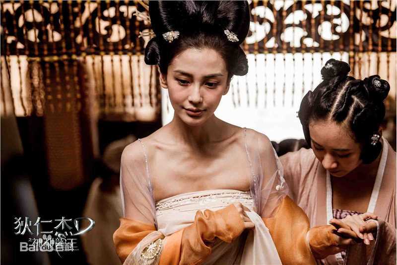 杨颖(Angelababy)狄仁杰之神都龙王饰演银睿姬素颜照壁纸
