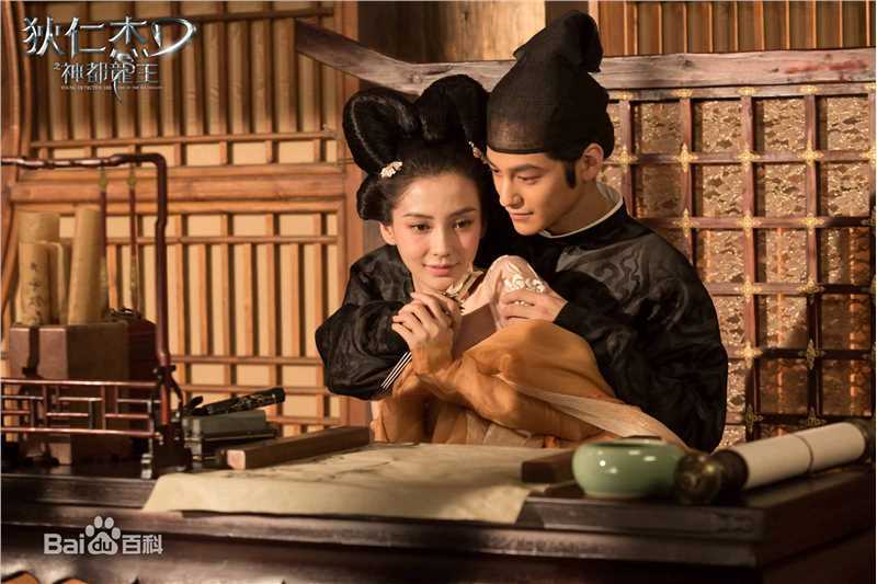 杨颖(Angelababy)狄仁杰之神都龙王饰演银睿姬素颜照壁纸
