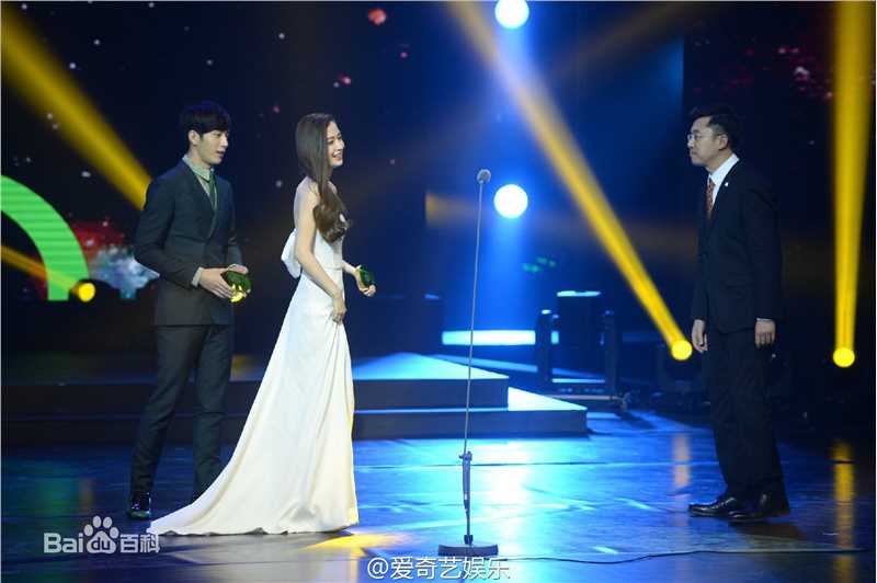 杨颖(Angelababy)2016爱奇艺尖叫之夜颁奖典礼前后照片