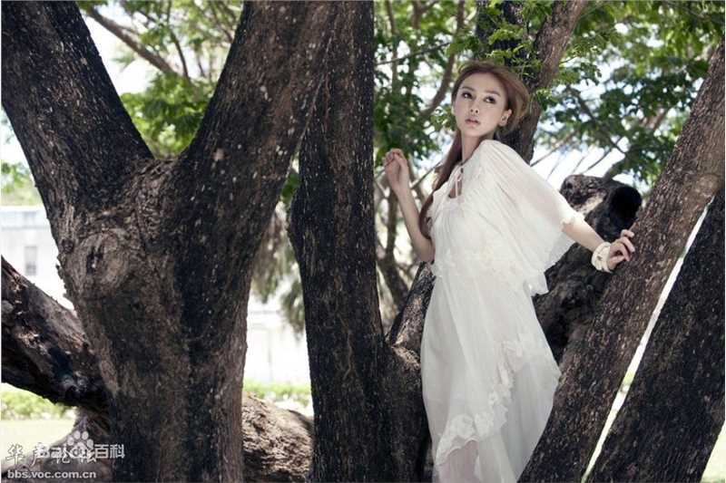 杨颖(Angelababy)俏丽宫廷婚纱照生活照