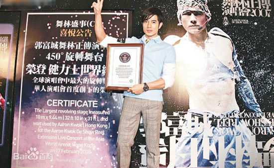 郭富城(Aaron Kwok)450度旋转舞台素颜照相册