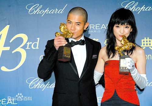 郭富城(Aaron Kwok)连庄金马影帝前后照片