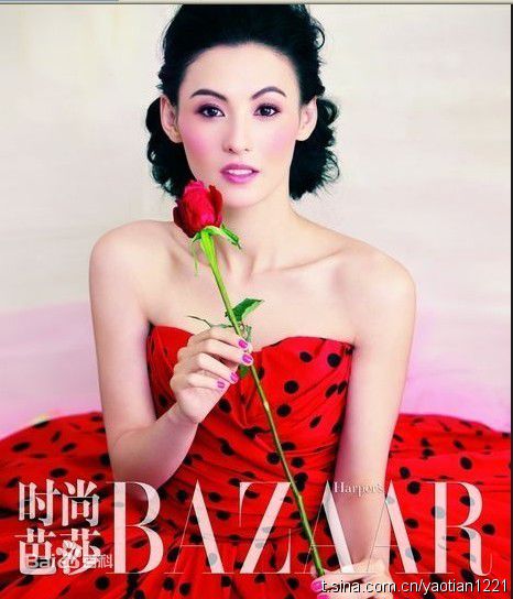 张柏芝(Cecilia Cheung)2011年1月时尚芭莎图册