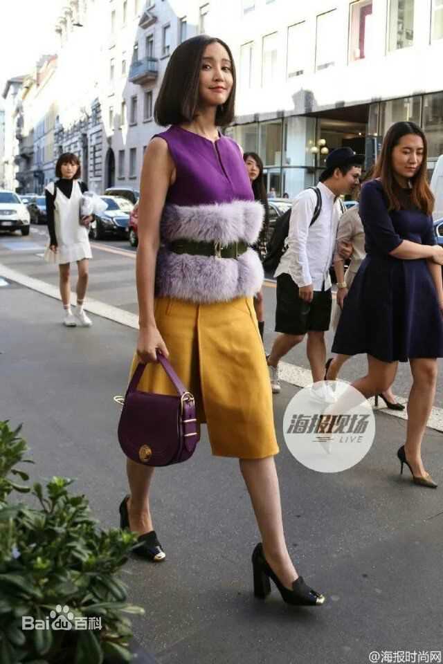 张歆艺(Zhang Xinyi)米兰时装周前后照片