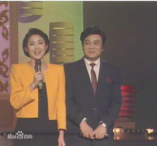 倪萍(<i>Ni Ping</i>)1991年主持春晚照片前后照片