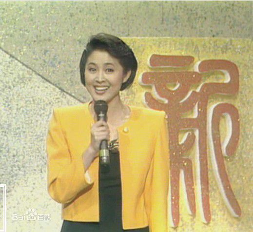 倪萍(<i>Ni Ping</i>)1991年主持春晚照片前后照片