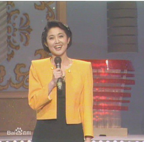 倪萍(<i>Ni Ping</i>)1991年主持春晚照片前后照片