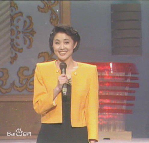 倪萍(<i>Ni Ping</i>)1991年主持春晚照片前后照片