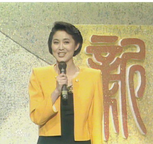 倪萍(<i>Ni Ping</i>)1991年主持春晚照片前后照片