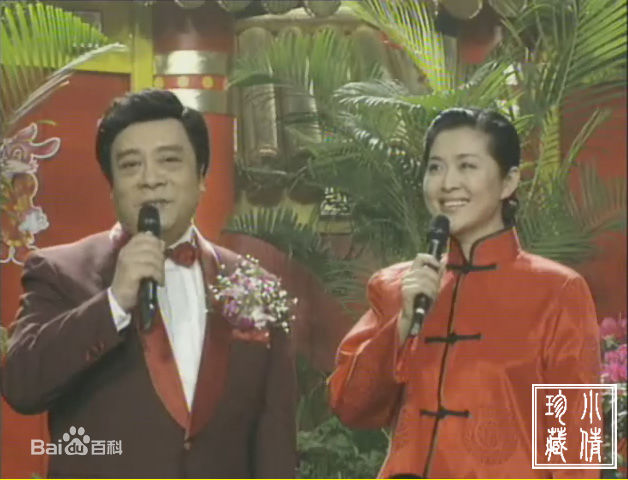 倪萍(<i>Ni Ping</i>)1999年主持春晚照片生活照