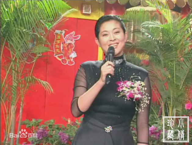 倪萍(<i>Ni Ping</i>)1999年主持春晚照片生活照