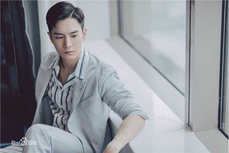 盛一伦(Peter)2019春夏系列灰白色西服套装素颜照相册