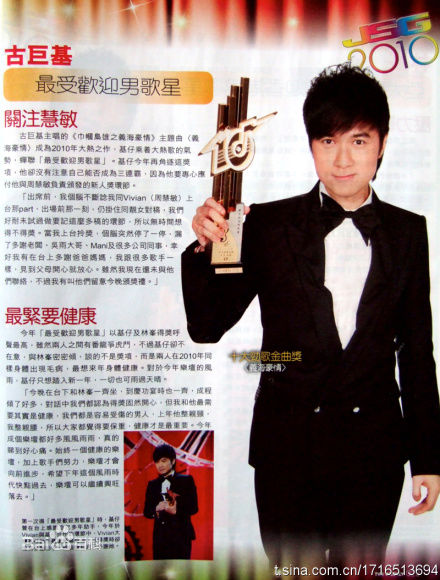 古巨基(Ku Kui Kei, Leo Ku)11年杂志