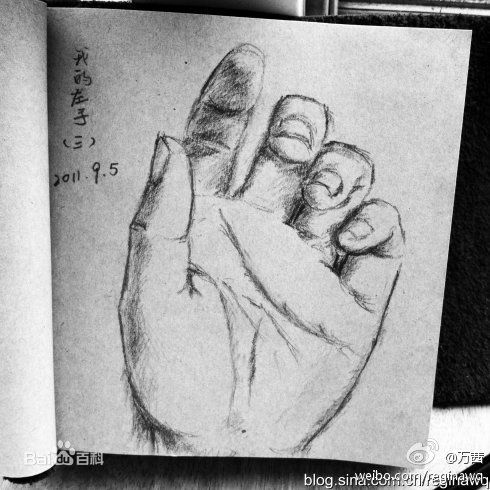 万茜(Wan Qian)万万手绘板前后照片