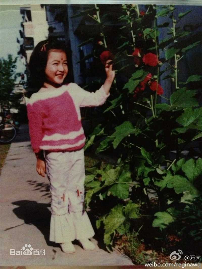 万茜(Wan Qian)小时候前后照片
