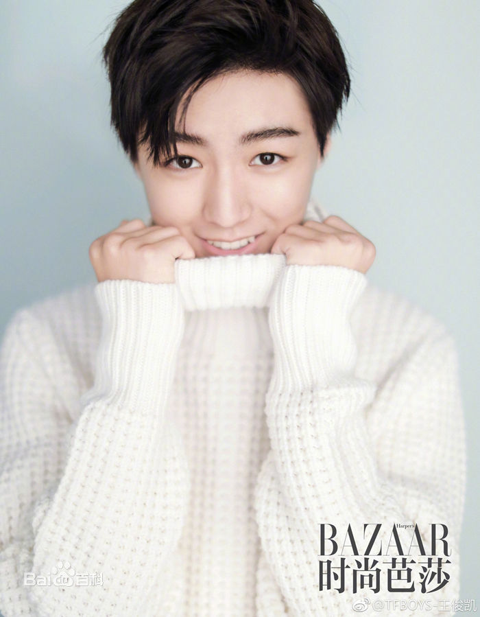 最新王俊凯(Karry)在《时尚芭莎》2017年九月刊慈善双封中的图集
