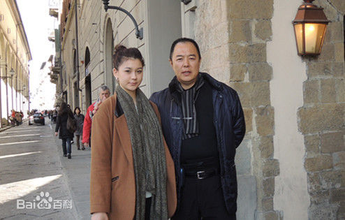 张铁林(Zhang Tie-Lin)和女儿生活照