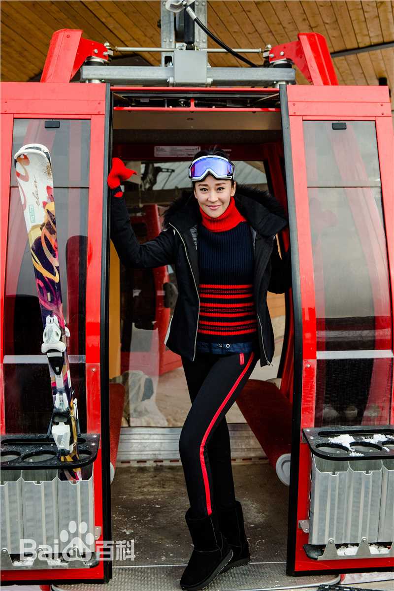 苗圃滑雪前后照片