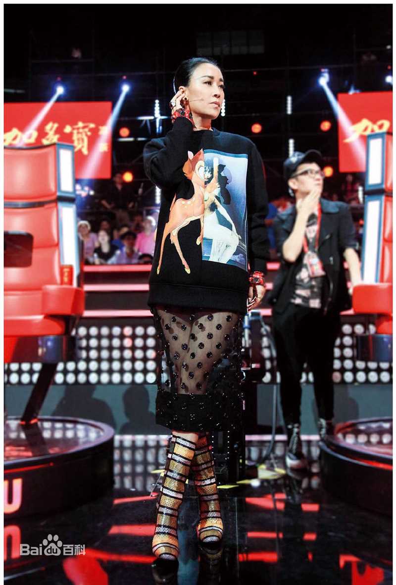 那英在《中国好声音第二季》中的