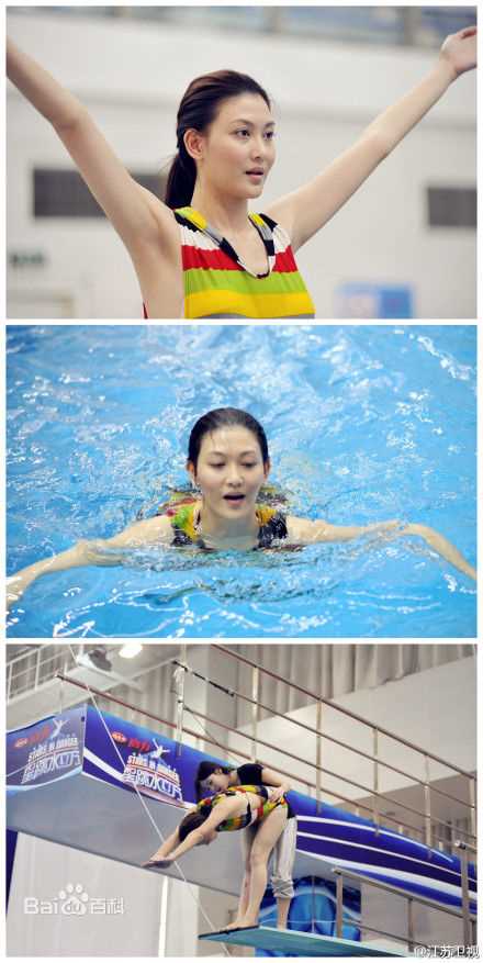 李彩桦(Rain Li、Li Choi Wha)星跳水立方生活照